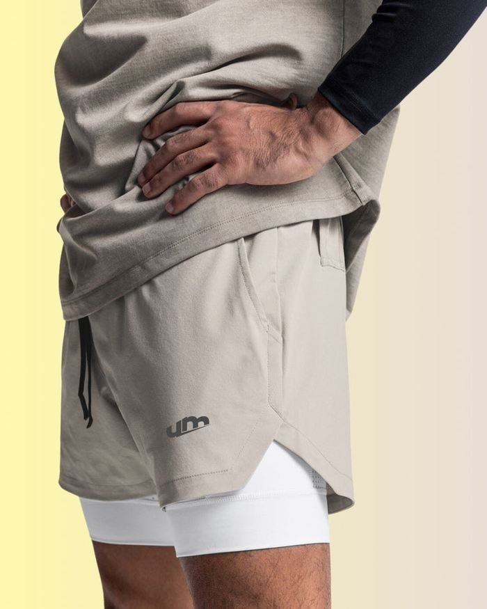 GymMax Men's 2-in-1 Shorts