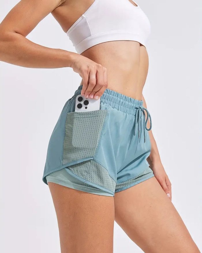 Women's Reversible Training Shorts, 2-Pack