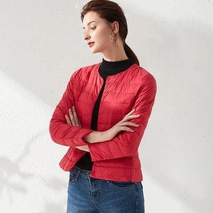 Women's Snap-Front Puffer Jacket