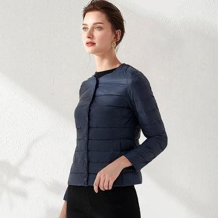 Women's Snap-Front Puffer Jacket