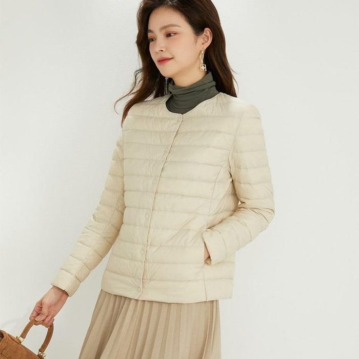 Women's Snap-Front Puffer Jacket